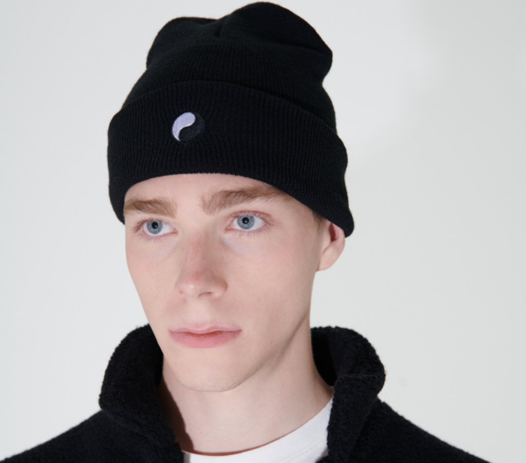 Mũ Stussy x Our Legacy Work Shop Yin Yang Beanie ‘Black’ - Ảnh 2