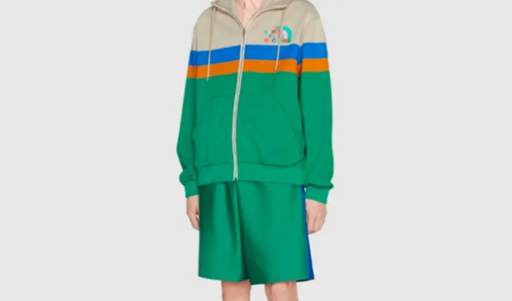Alternative view of Áo Gucci x The North Face Hooded Jacket ‘Green’ 675542-XJDWR-9172