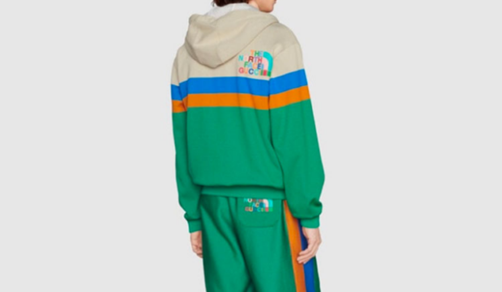 Áo Gucci x The North Face Hooded Jacket ‘Green’ 675542-XJDWR-9172 - Ảnh 3