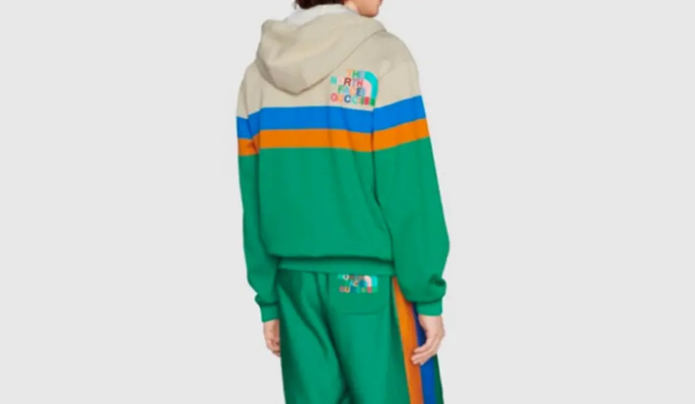Áo Gucci x The North Face Hooded Jacket ‘Green’ 675542-XJDWR-9172 - Ảnh 3