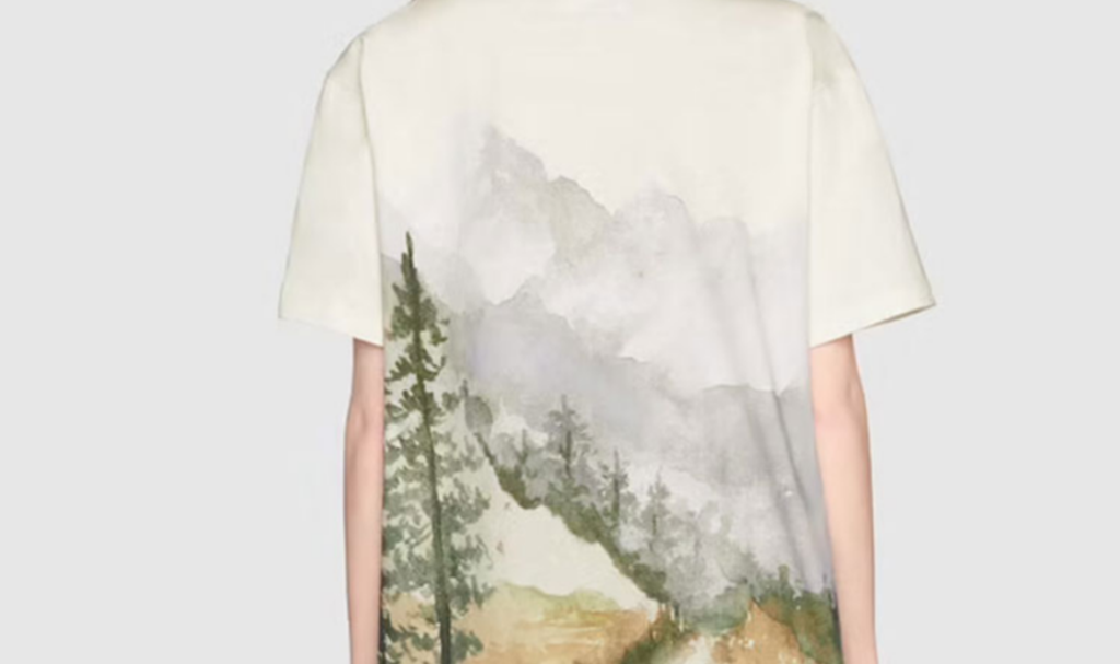 Áo Gucci x The North Face T-Shirt ‘Trail Print’ 672475-XJDS8-3466 - Ảnh 3