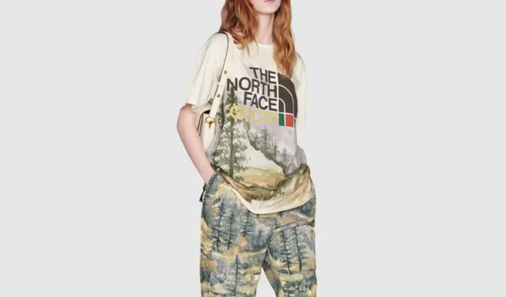 Áo Gucci x The North Face T-Shirt ‘Trail Print’ 672475-XJDS8-3466 - Ảnh 4