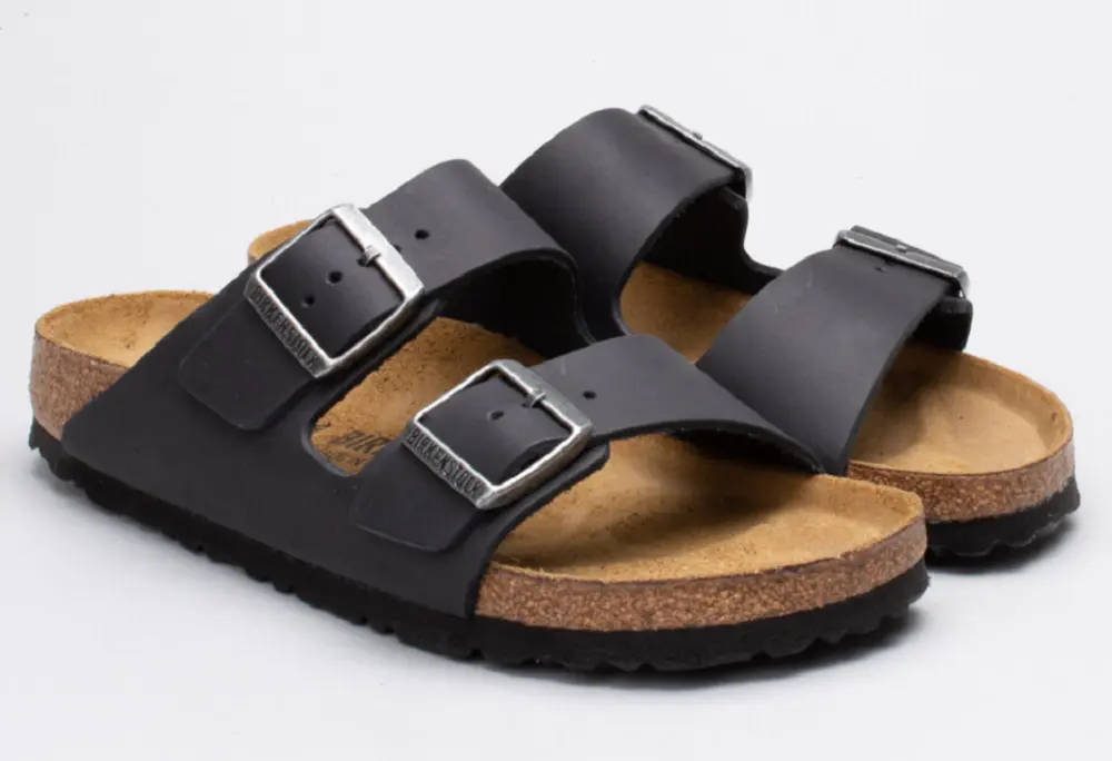 Dép Birkenstock Arizona Black Oiled Leather 0552113 - Ảnh 4