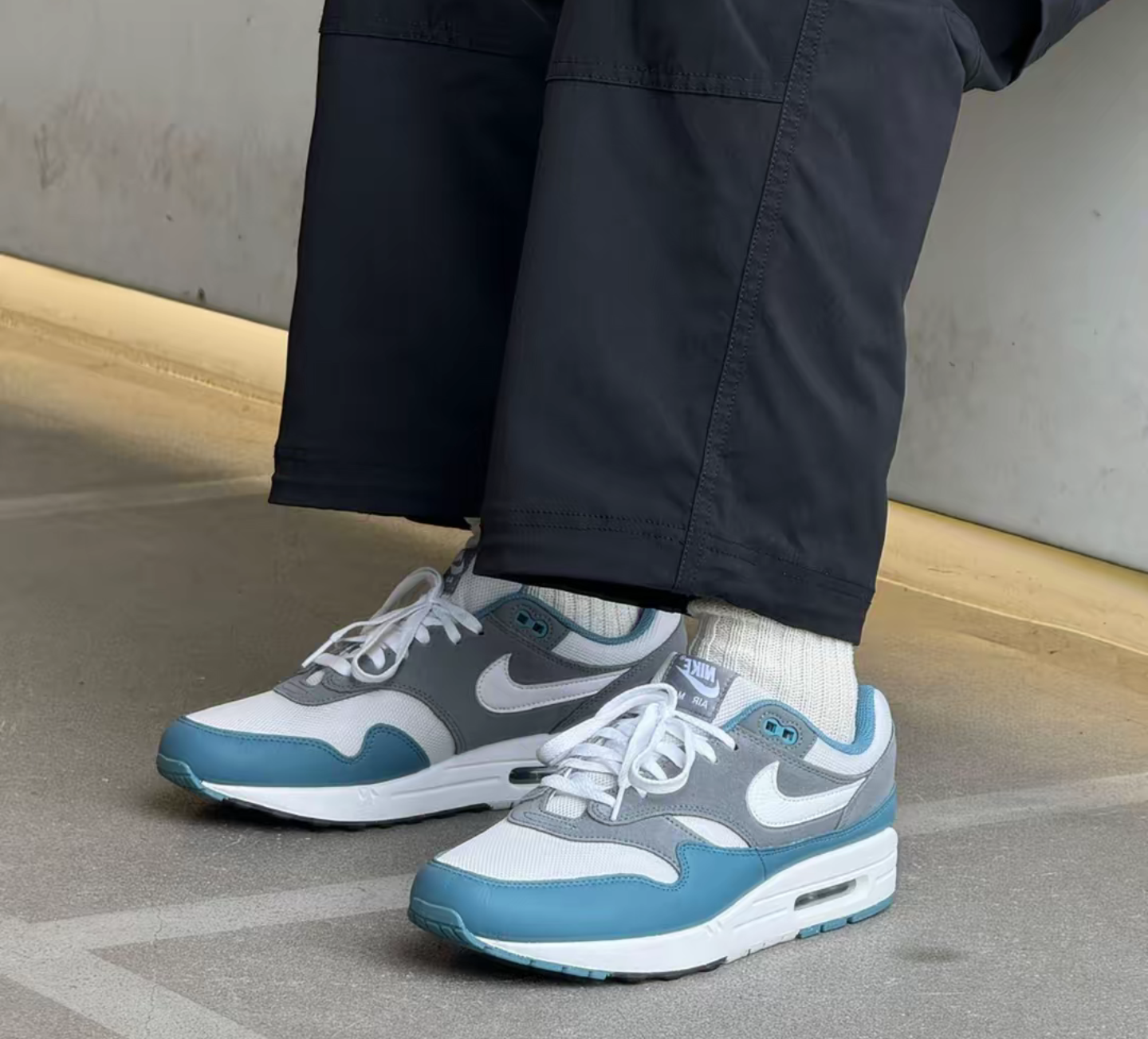 Giày Nike Air Max 1 ‘Noise Aqua And Cool Grey’ FB9660-001 - Ảnh 3