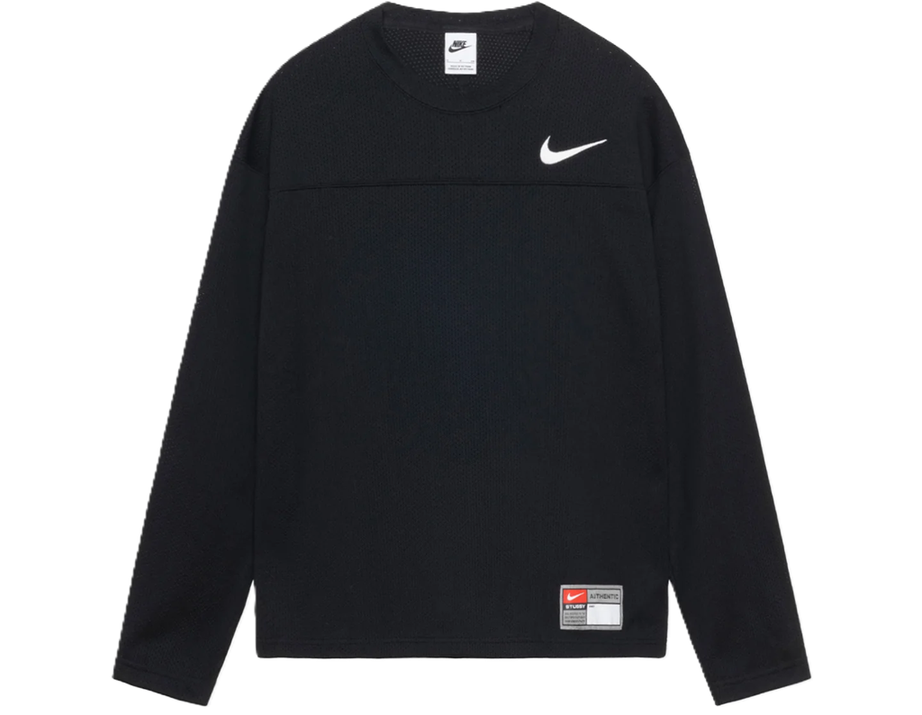 Áo STÜSSY x NIKE DRI FIT MESH JERSEY 'Black' FJ9164-010