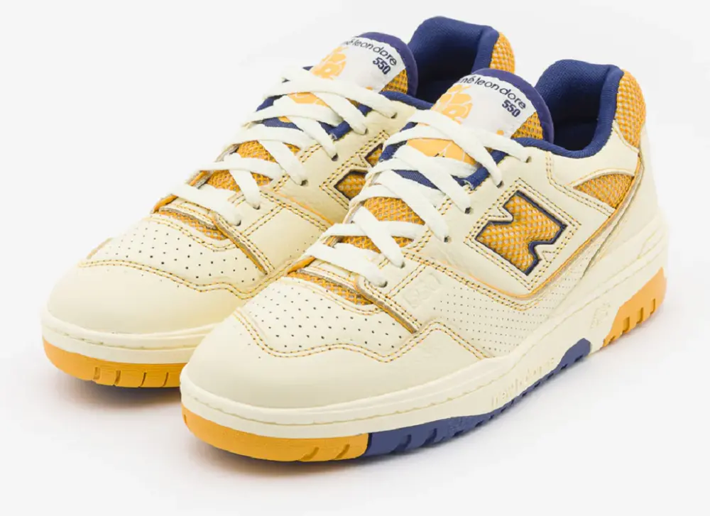 Giày New Balance 550 Aime Leon Dore Masaryk Community Gym Yellow BB550AX1 - Ảnh 4