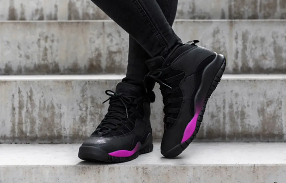 Alternative view of Giày Nike Air Jordan 10 Retro GG 'Purple Fade' 487211-017