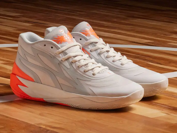 Giày Puma MB.02 ‘Platinum Gray Ultra Orange’ 378288-02 - Ảnh 5