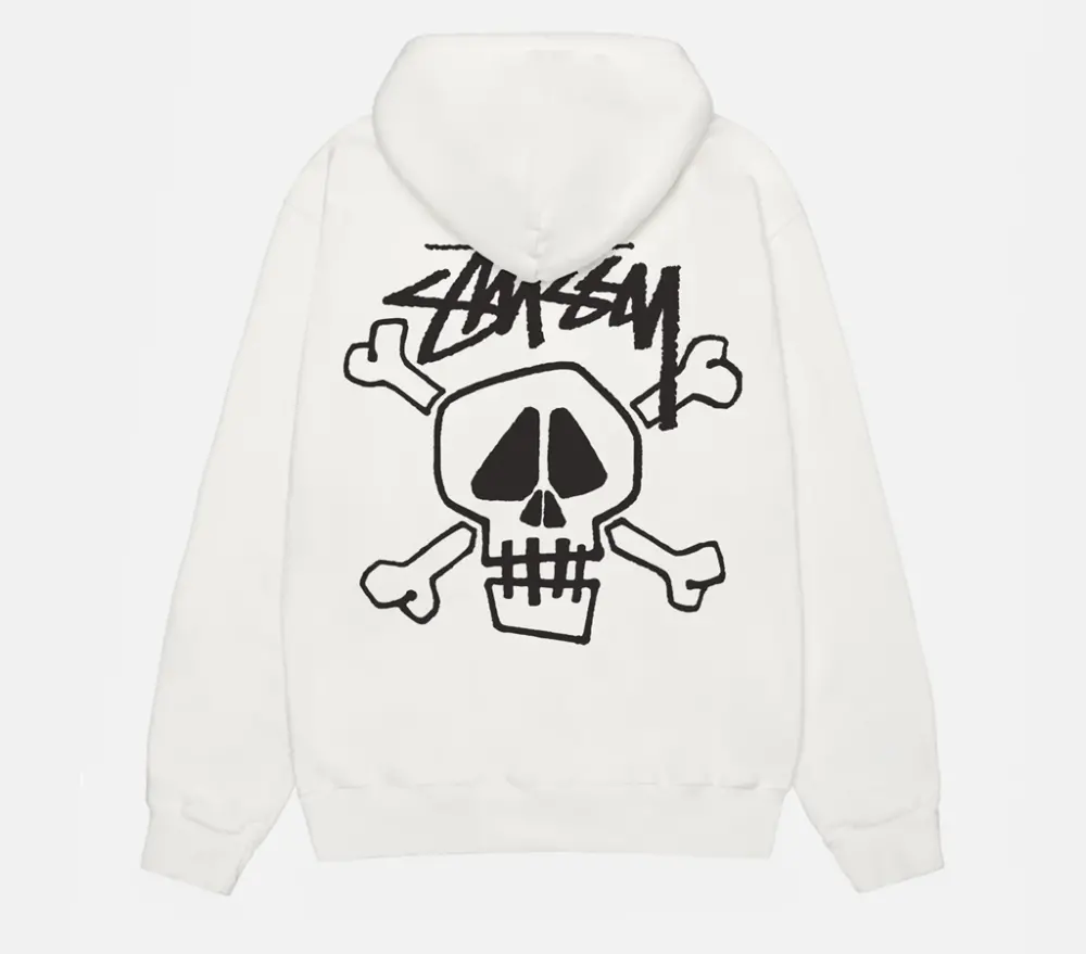 Alternative view of Áo Stussy FW23 SKULL & BONES PIGMENT DYED 'White'