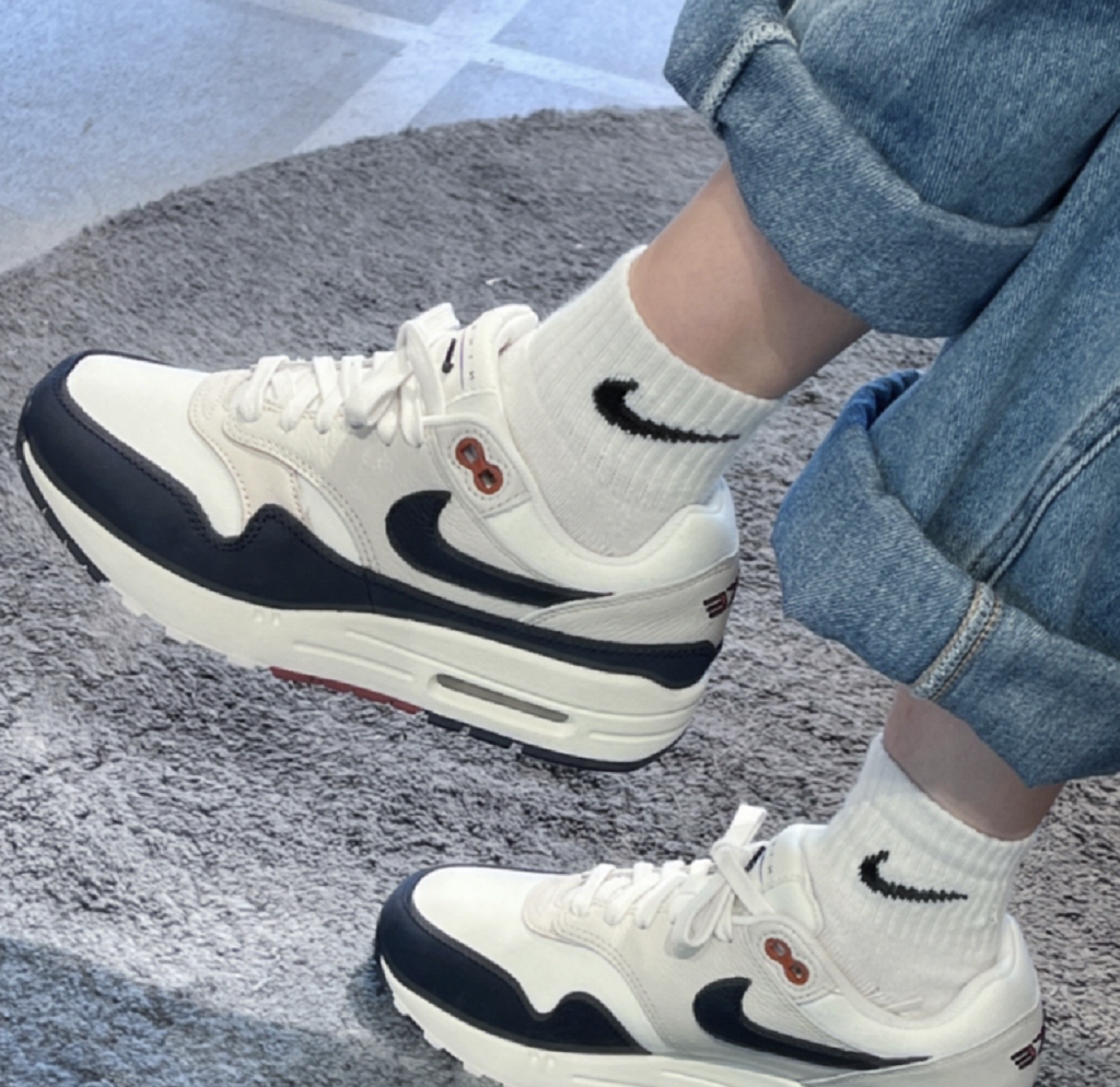 Giày Nike Air Max 1 ‘Obsidian Rugged Orange’ FD2370-110 - Ảnh 2