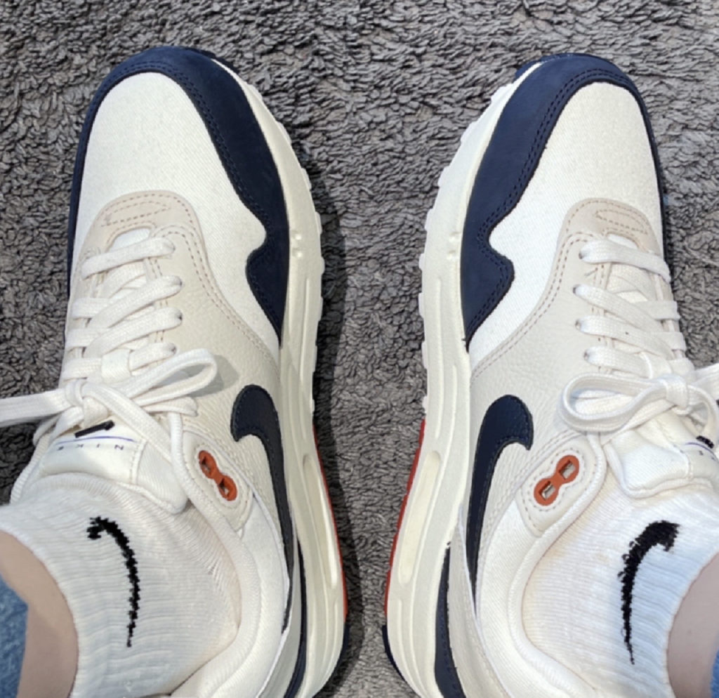 Giày Nike Air Max 1 ‘Obsidian Rugged Orange’ FD2370-110 - Ảnh 4