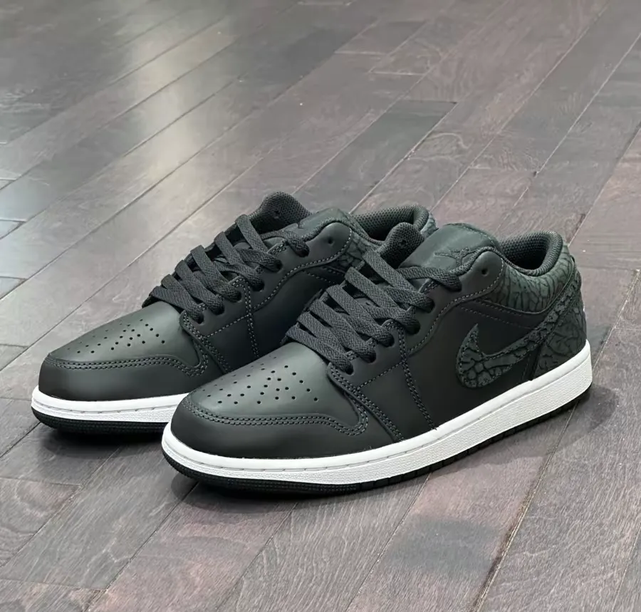 Giày Nike Air Jordan 1 Low SE ‘Black Elephant’ FB9907-001 - Ảnh 3