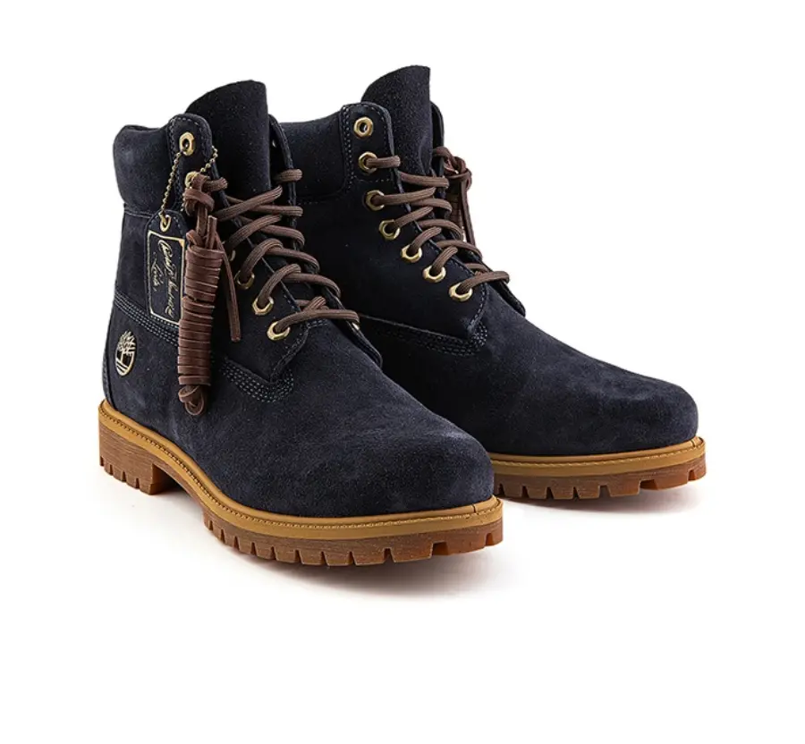 Giày Timberland Leather Warm Hight-to Waterproof Dark Blue A6821W - Ảnh 4