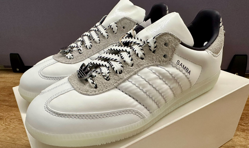 Giày Adidas Fefei Ruan x Samba 'White' ID3654 - Ảnh 6