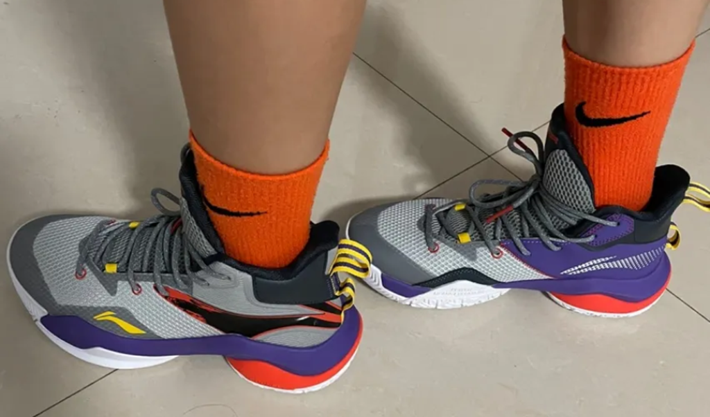 Giày Li-Ning Power 7 'Grey Purple' ABPQ041-3 - Ảnh 4