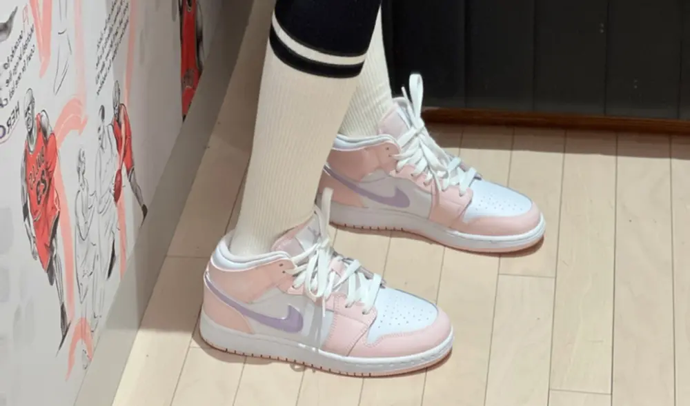 Giày Nike Air Jordan 1 Mid 'Pink Wash' FD8780-601 - Ảnh 4