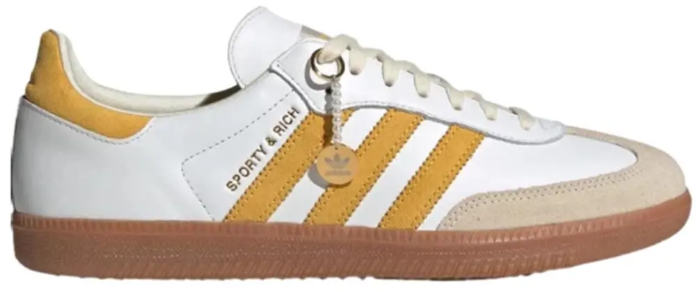 Giày Adidas x Sporty & Rich Samba 'White Bold Gold' IF5661