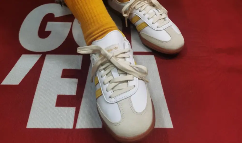 Alternative view of Giày Adidas x Sporty & Rich Samba 'White Bold Gold' IF5661