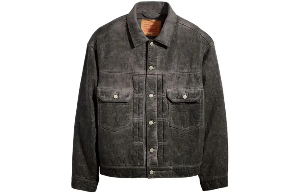 Áo Stussy x Levi's Jacquard Trucker Jacket Black A52160002