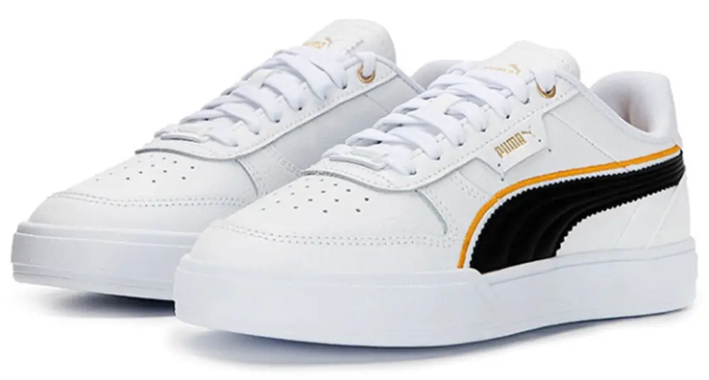 Alternative view of Giày Puma Caven Dime FC 'White Black Gold' 386380-01