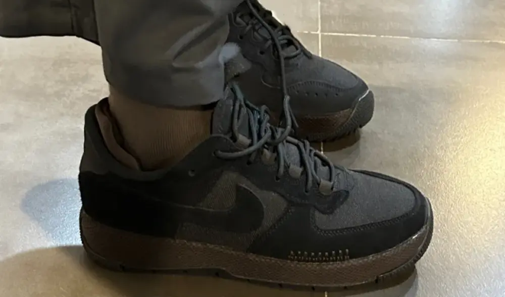 Alternative view of Giày Nike Air Force 1 Wild 'Black Velvet Brown' FB2348-001