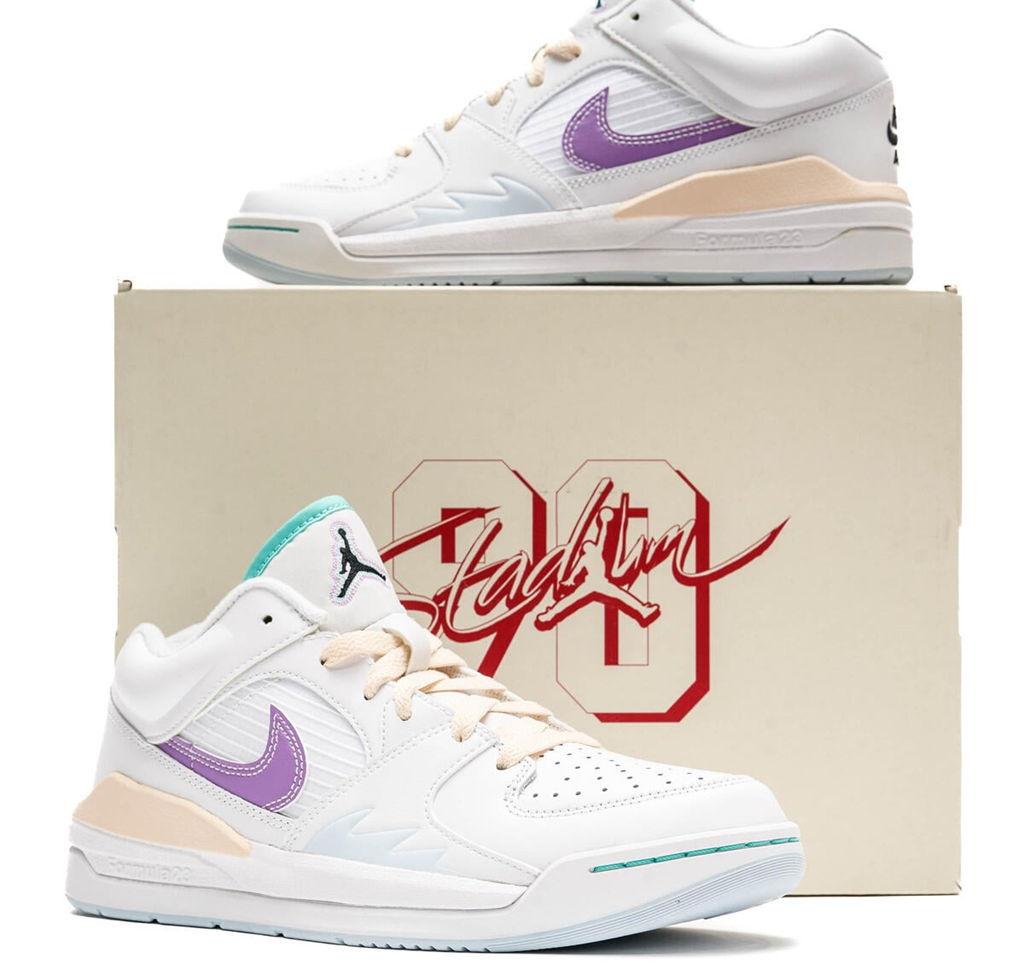 Giày Nike Air Jordan Stadium 90 'White Purple' FV3624-151 - Ảnh 5