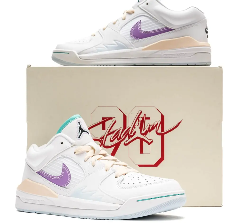 Giày Nike Air Jordan Stadium 90 'White Purple' FV3624-151 - Ảnh 5