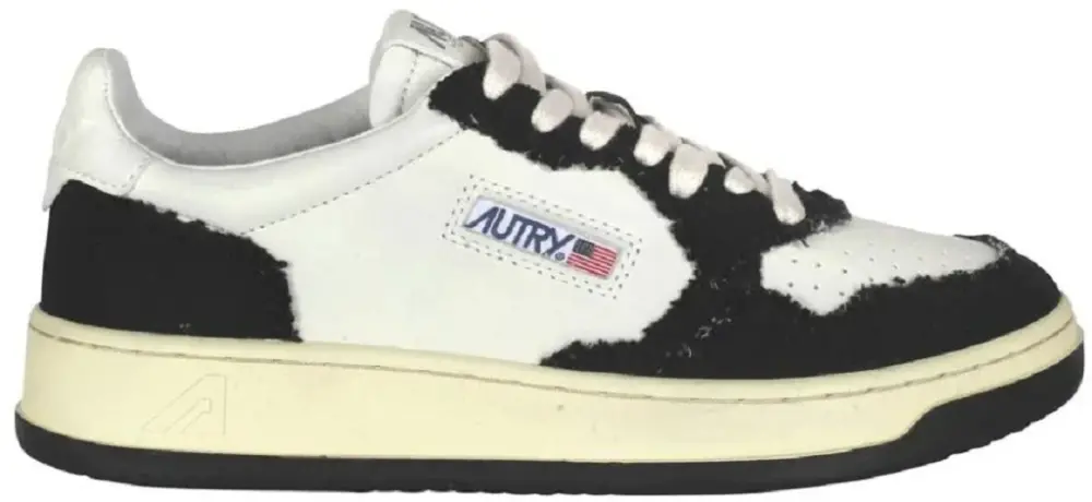 Giày Autry Medalist Low Goatskin ‘White Black’ AULW-CB02