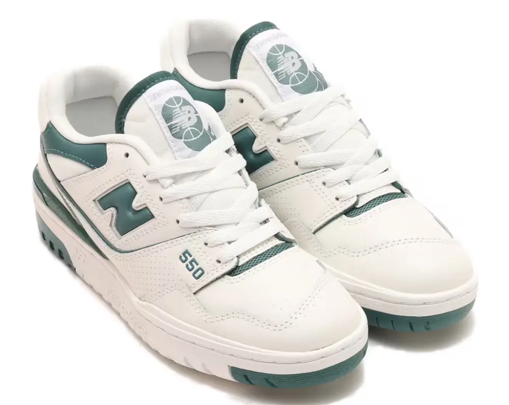 Alternative view of Giày New Balance 550 ''White Green'' BBW550BI