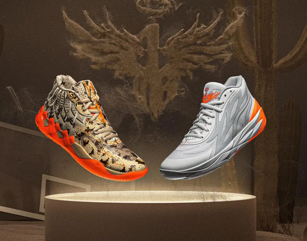 Giày Puma MB.02 ‘Platinum Gray Ultra Orange’ 378288-02 - Ảnh 6