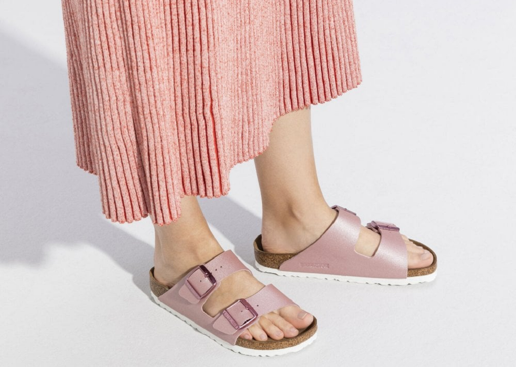 Dép Birkenstock Pantoletten Arizona Bs Rosa 1016029 - Ảnh 4