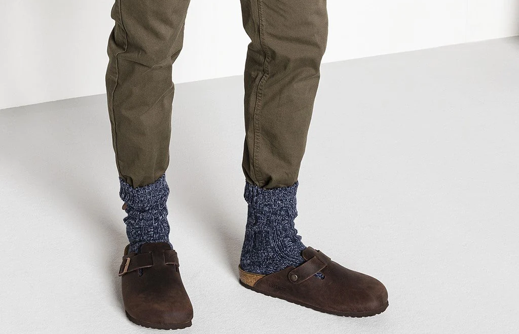 Dép Birkenstock Boston Nubuk Leather Habana 0860133 - Ảnh 2