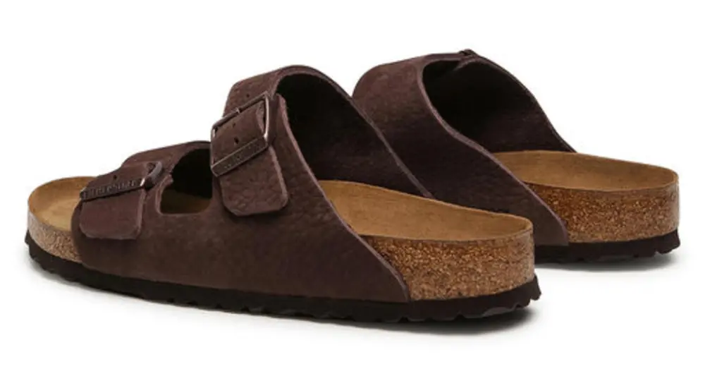 Alternative view of Dép Birkenstock Arizona Soft Footbed Nubuck Leather 1019007