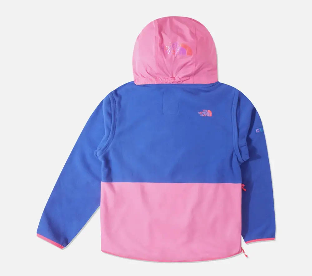 Alternative view of Áo The North Face x CLOT SS24 Half-zip Jacket 'Pink Blue' NF0A8AHB-9IR