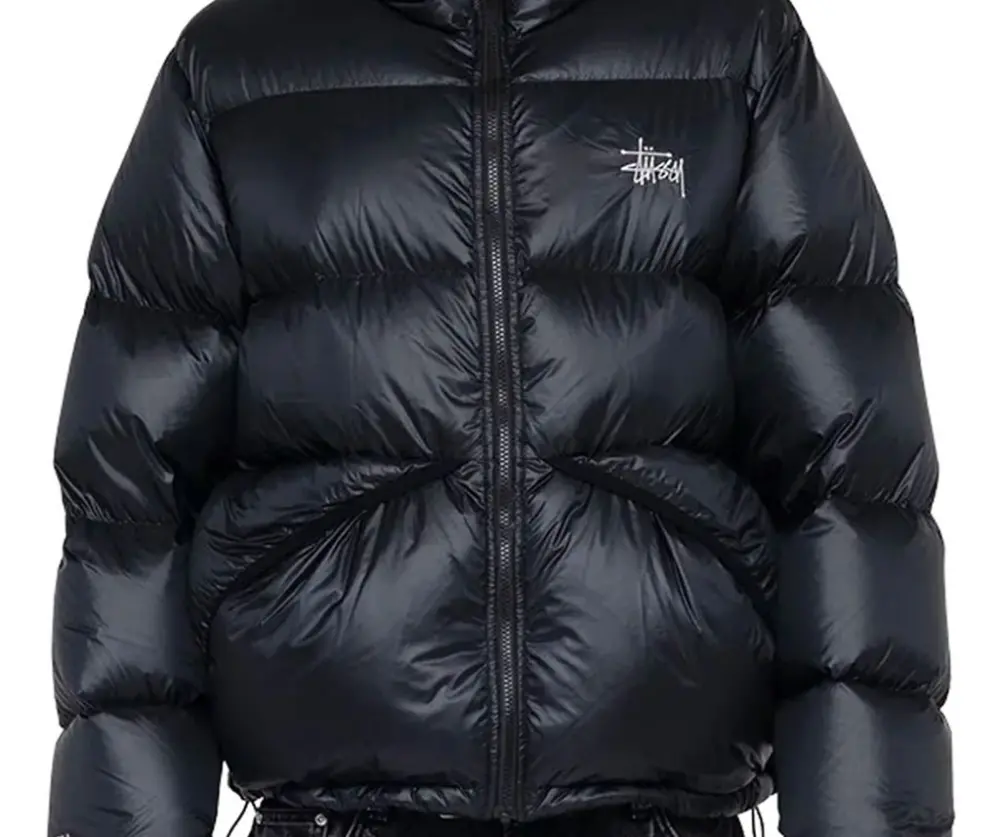 Alternative view of Áo Stussy Down Parka Micro Ripstop Phantom Black 115685