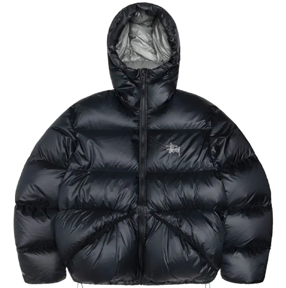 Áo Stussy Down Parka Micro Ripstop Phantom Black 115685