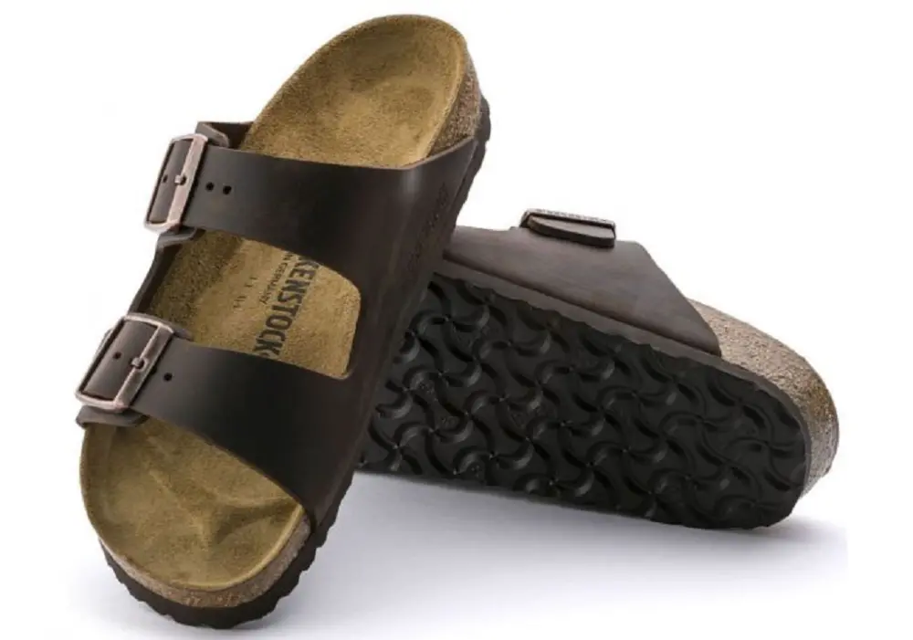 Alternative view of Dép Birkenstock Arizona Oiled Leather 'Habana' 0052531