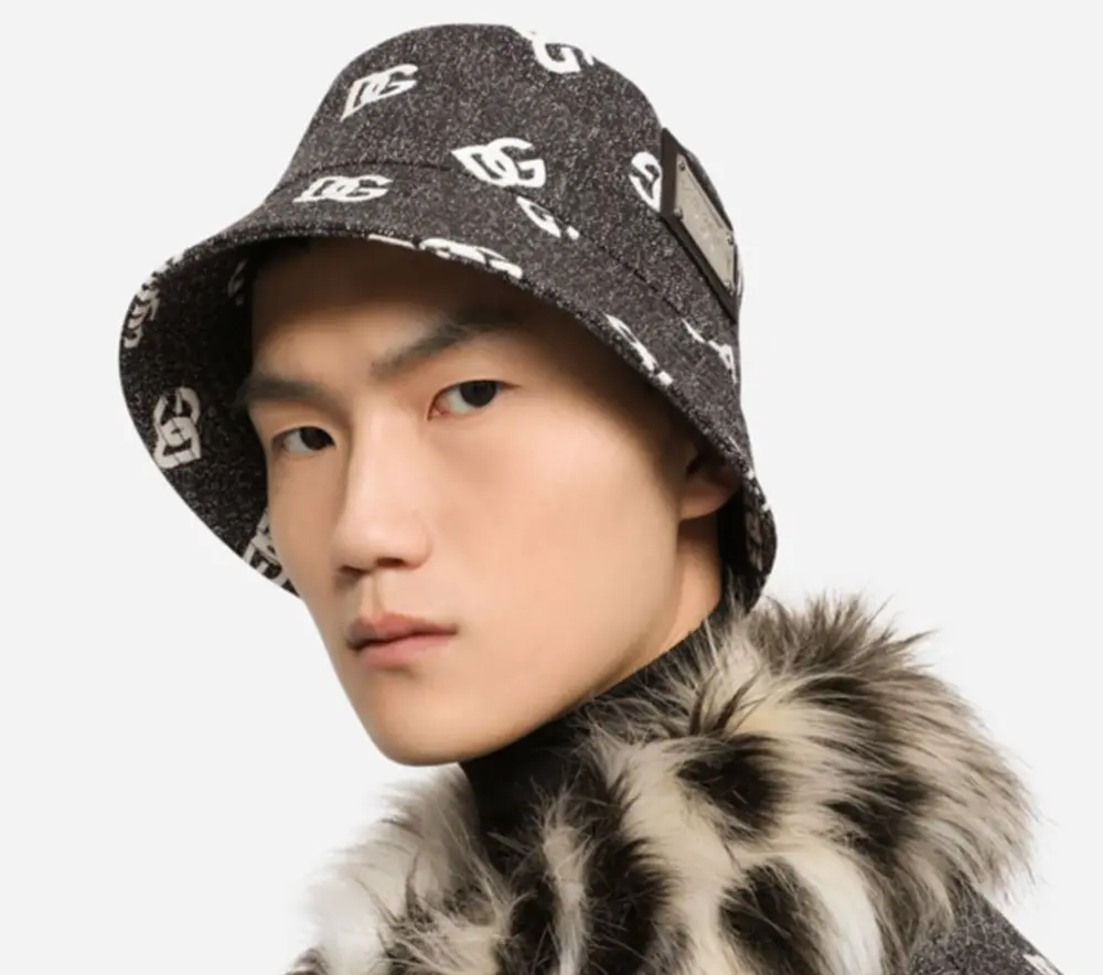 Alternative view of Mũ Dolce & Gabbana Bucket ‘DG Logo’ GH701AFJ6BNS8350
