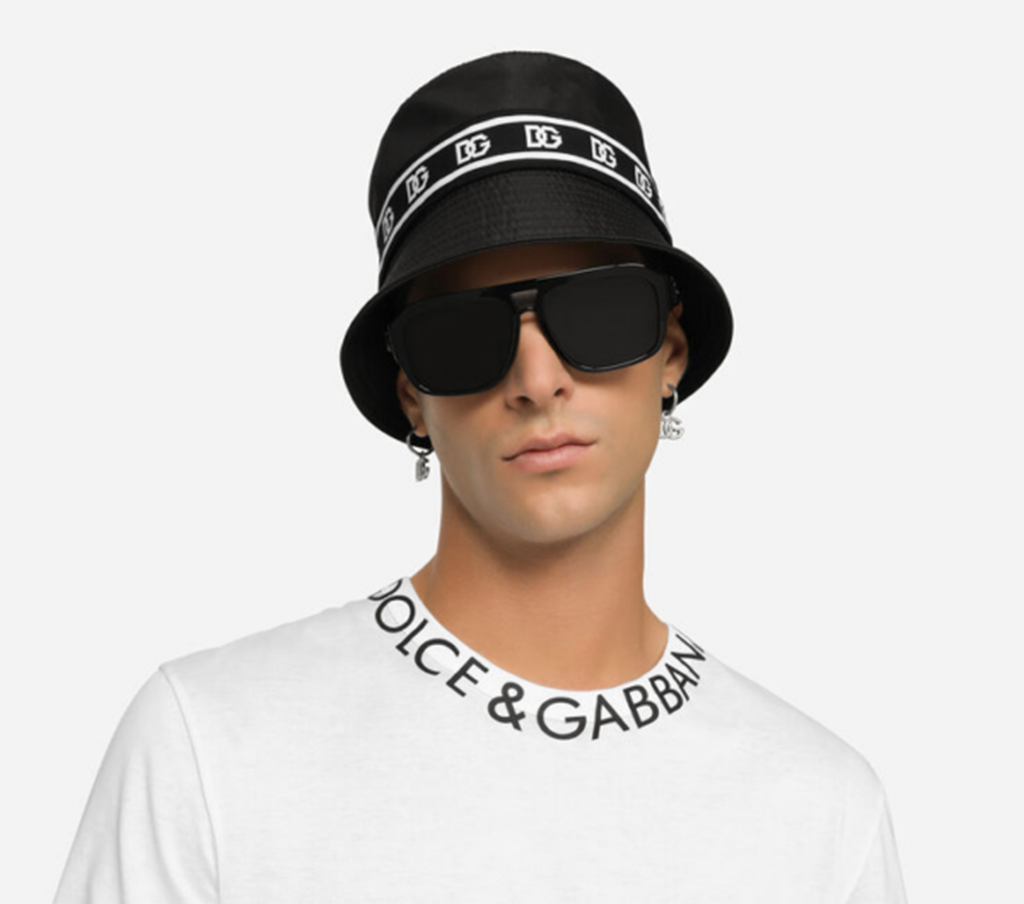 Mũ Dolce & Gabbana Bucket ‘Branded Band Print’ GH701AGF766N0000 - Ảnh 2