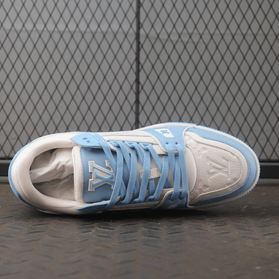 Giày Louis Vuitton Trainer Low “White Sky Blue” 1AA6YK - Ảnh 3