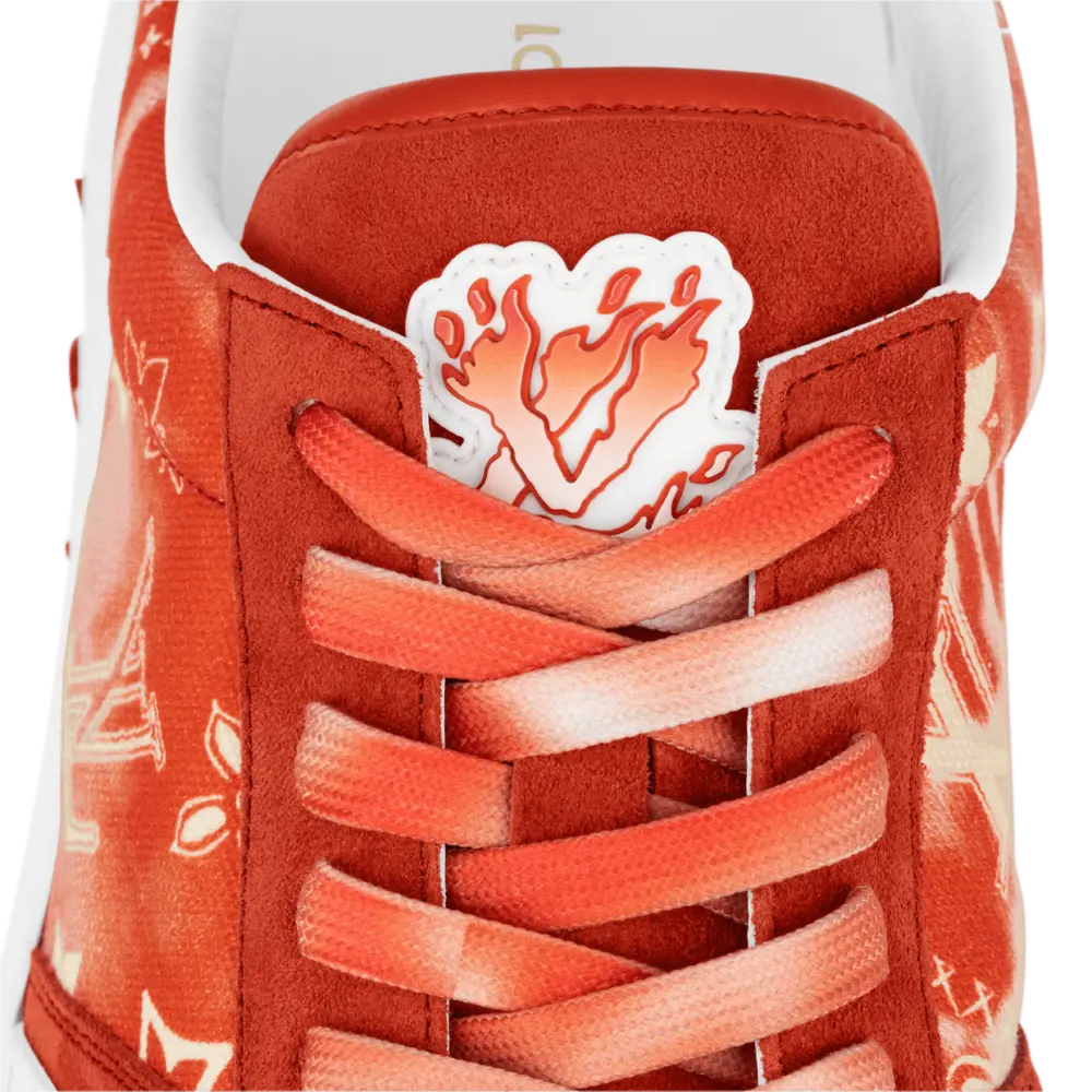 Giày Louis Vuitton Lv Ollie Trainers 'Orange' 1AA7MZ - Ảnh 3