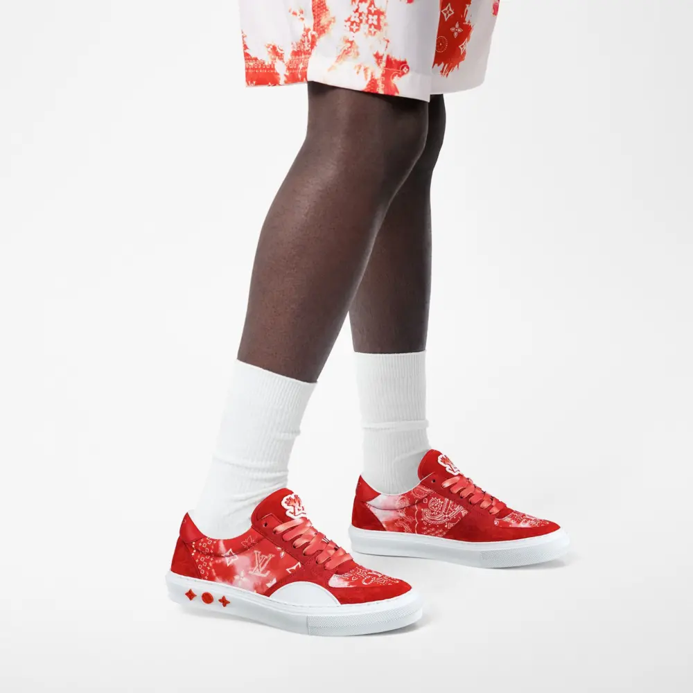 Giày Louis Vuitton Lv Ollie Trainers 'Orange' 1AA7MZ - Ảnh 6