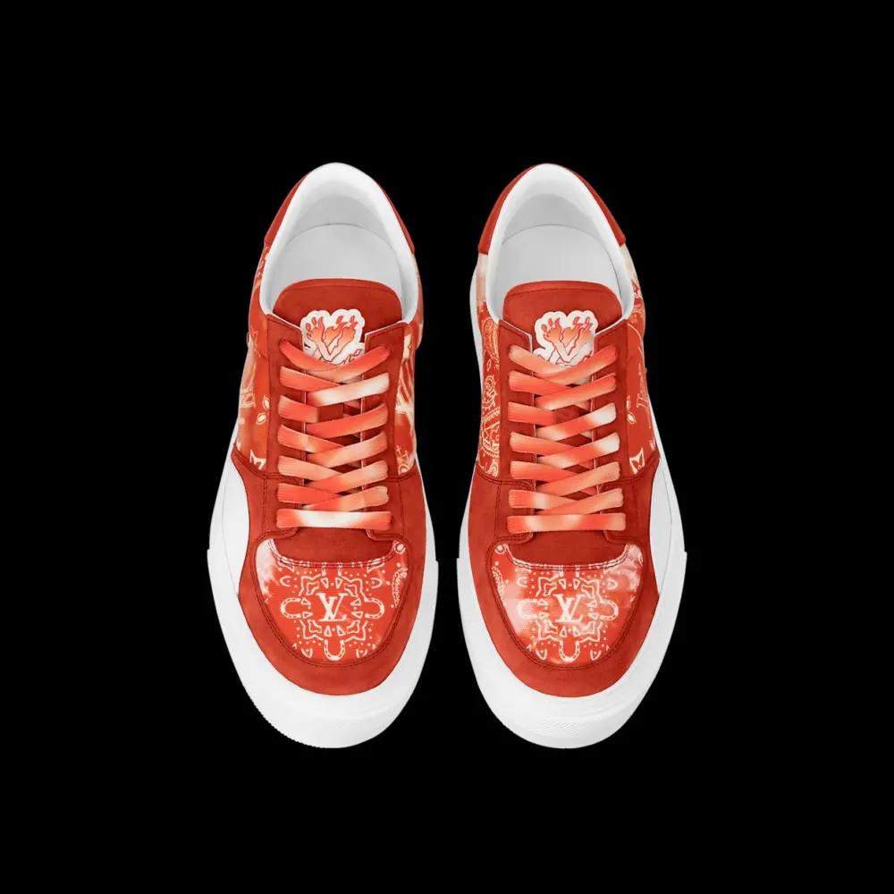 Giày Louis Vuitton Lv Ollie Trainers 'Orange' 1AA7MZ - Ảnh 4
