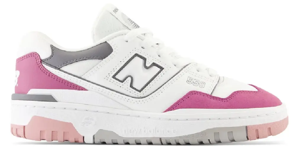 Giày New Balance 550 GS White Violet Grey GSBB550CK