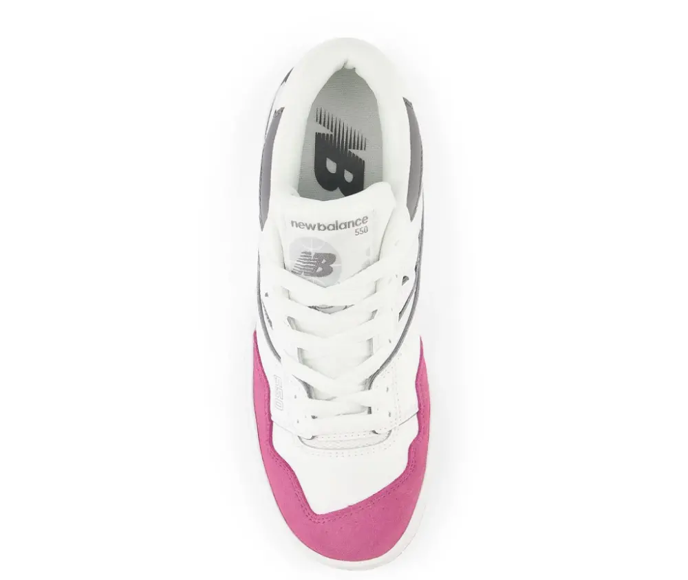 Giày New Balance 550 GS White Violet Grey GSBB550CK - Ảnh 3