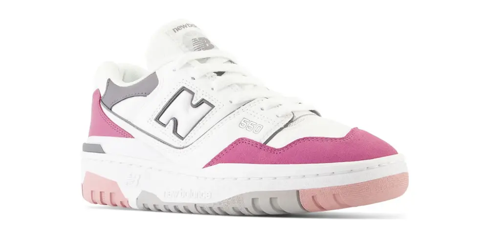 Giày New Balance 550 GS White Violet Grey GSBB550CK - Ảnh 5