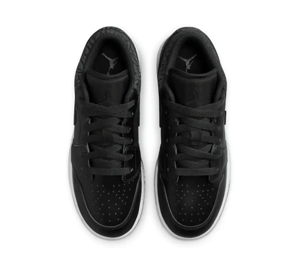 Alternative view of Giày Nike Air Jordan 1 Low SE GS 'Black Elephant' FB9908-001
