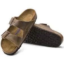 Dép Birkenstock Unisex Arizona Soft Footbed Tobacco Oiled Leather 0552813 - Ảnh 5