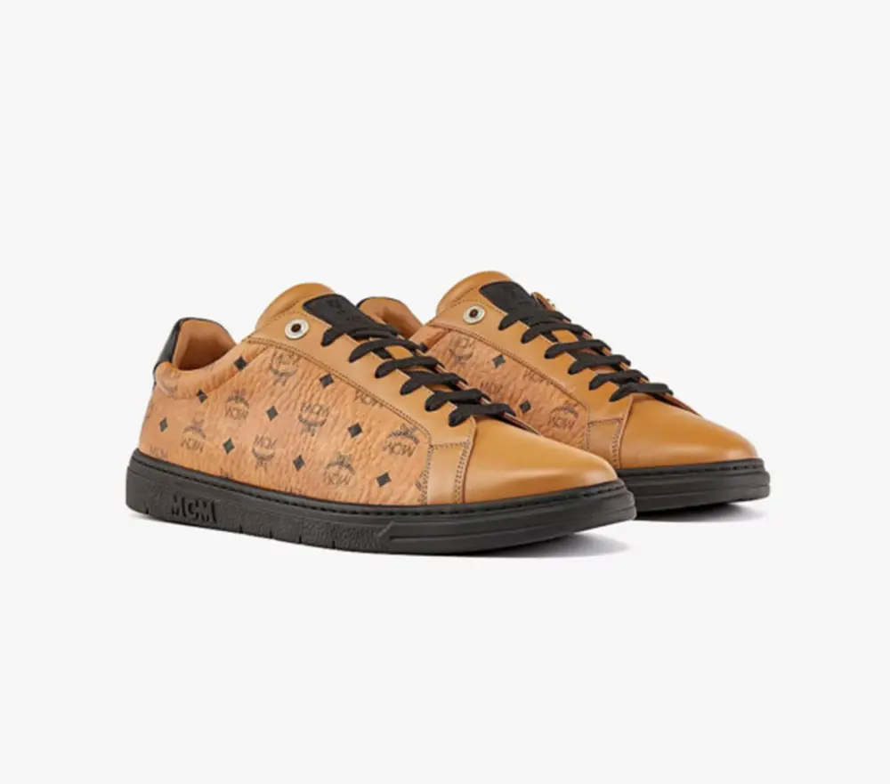 Giày MCM 41 IT Lo Sneakers Black Cognac MEXCSMM02BK041 - Ảnh 3