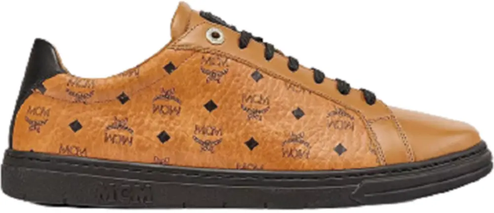 Giày MCM 41 IT Lo Sneakers Black Cognac MEXCSMM02BK041